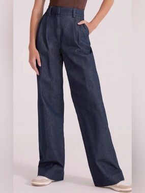 Favorite Daughter The Favorite Shortie Pant in Vienna Dark Denim Size 2